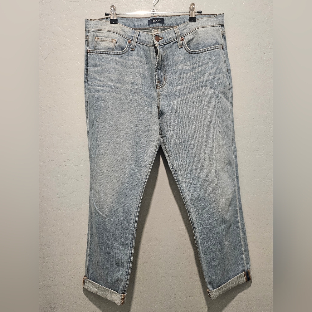 J Brand Washed Light Blue Boyfriend Jeans